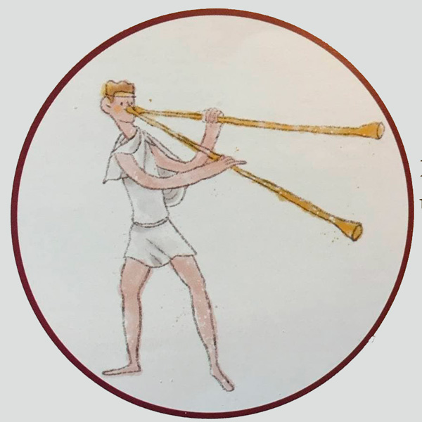 education, brass, trombone, trumpet, salpinx, Herodorus