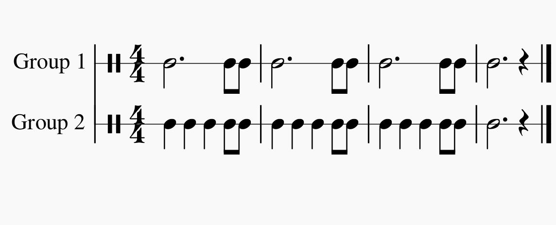 Rhythm exercise for brass