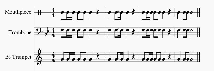 Rhythm exercise for brass 7