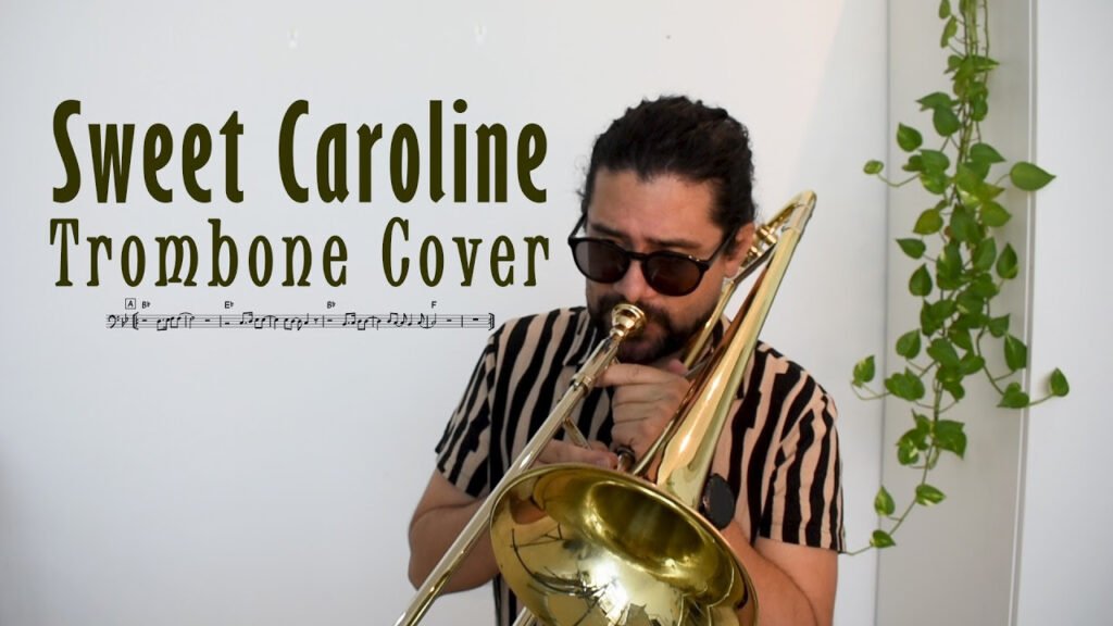Sweet Caroline, trumpet, sheet music, easy, trombone